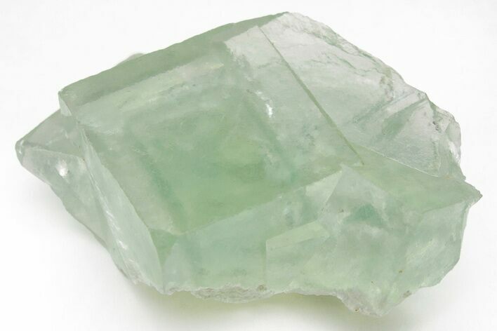 Green Cubic Fluorite Crystals with Phantoms - China #216259